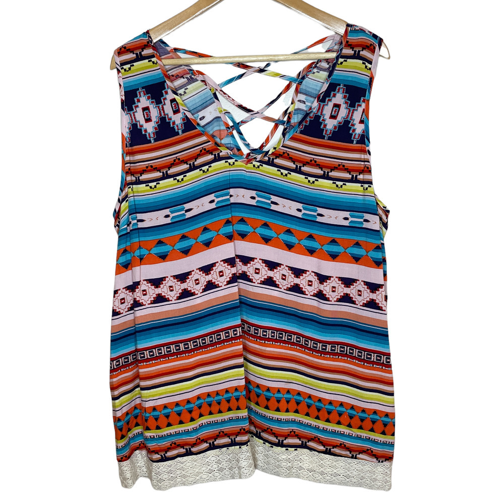 Eyeshadow Aztec Print Talk Plus Size 2X